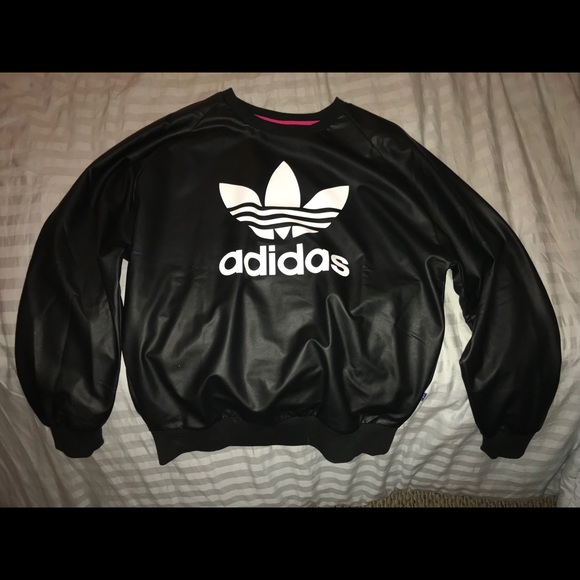 adidas leather hoodie